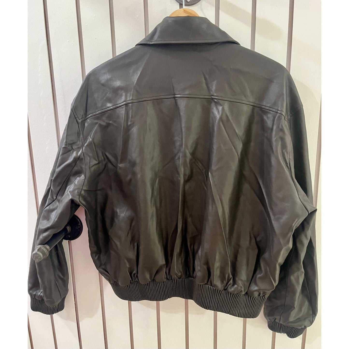 Urban Revivo Faux Leather Jacket NWT Grey Size L