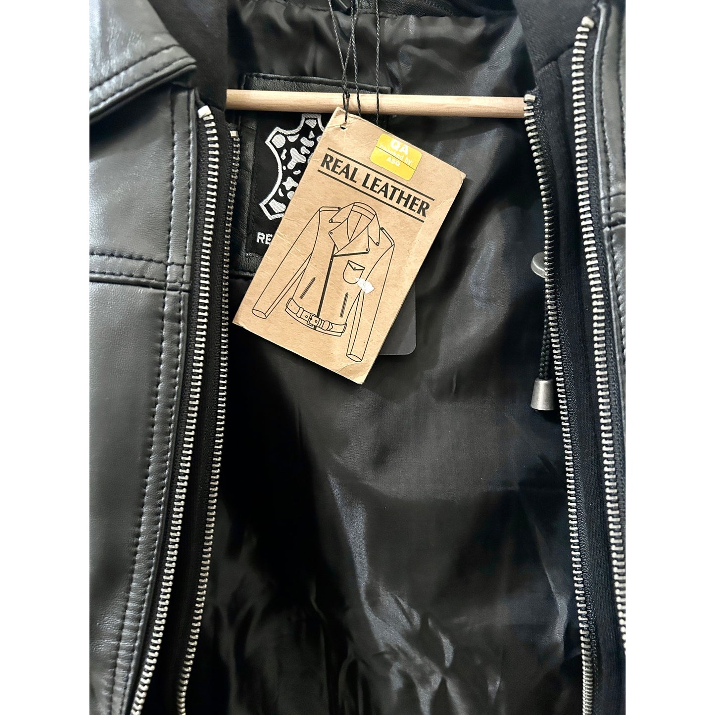 Decrum Betty with Removal Hood Genuine Leather Size XL Jacket