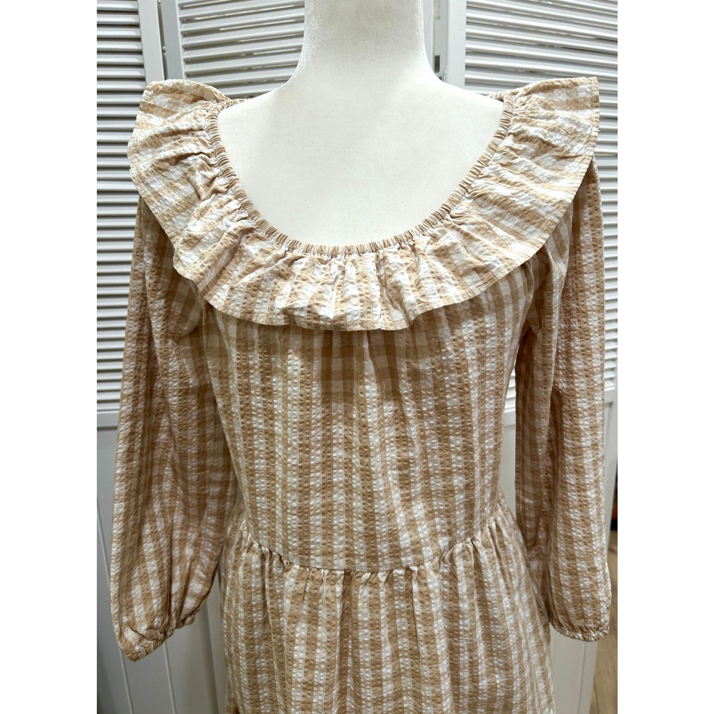 J Crew Seersucker Dress Size 6 NWT