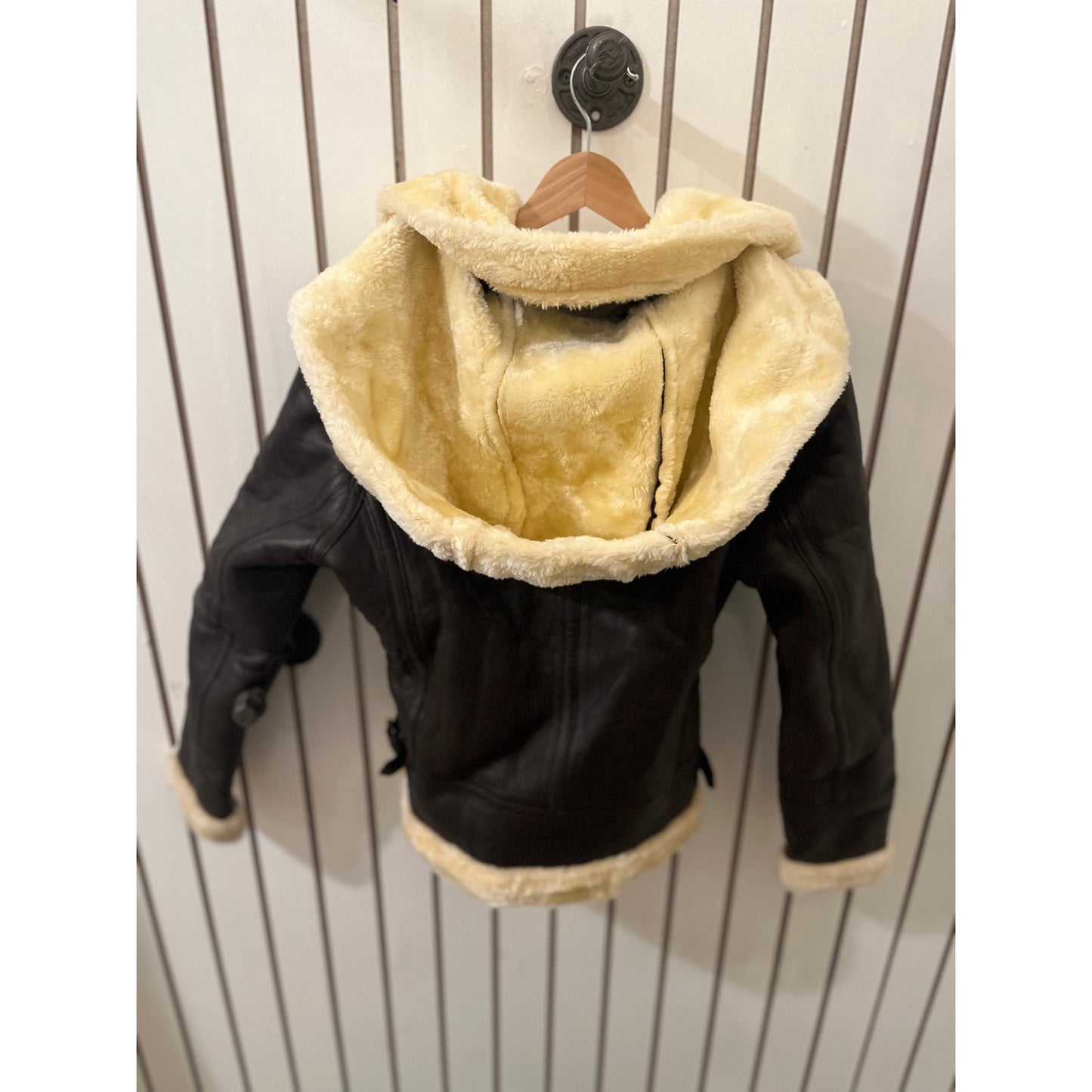 FJackets Genuine Leather Marilyn Shearling Jacket - Size M