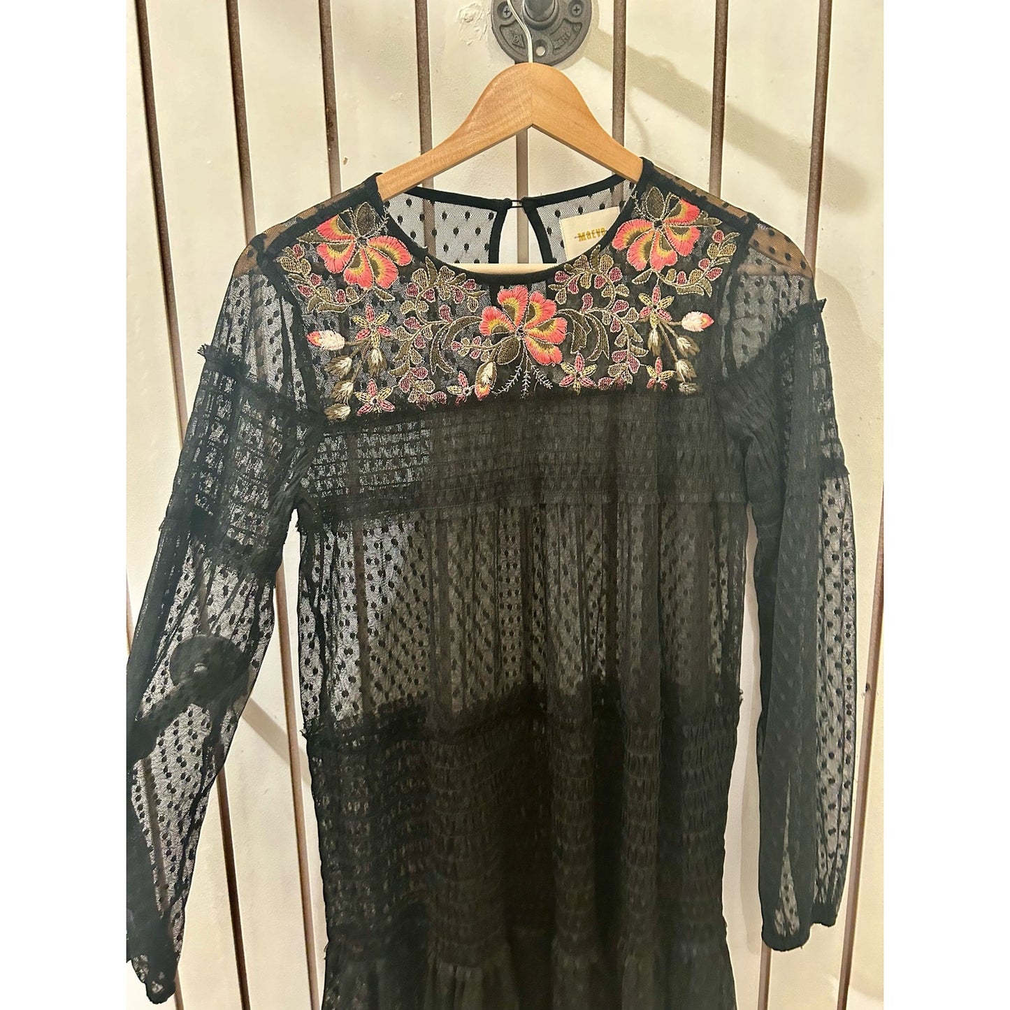 Maeve by Anthropologie Lace Embroidered Dress Size XSmall