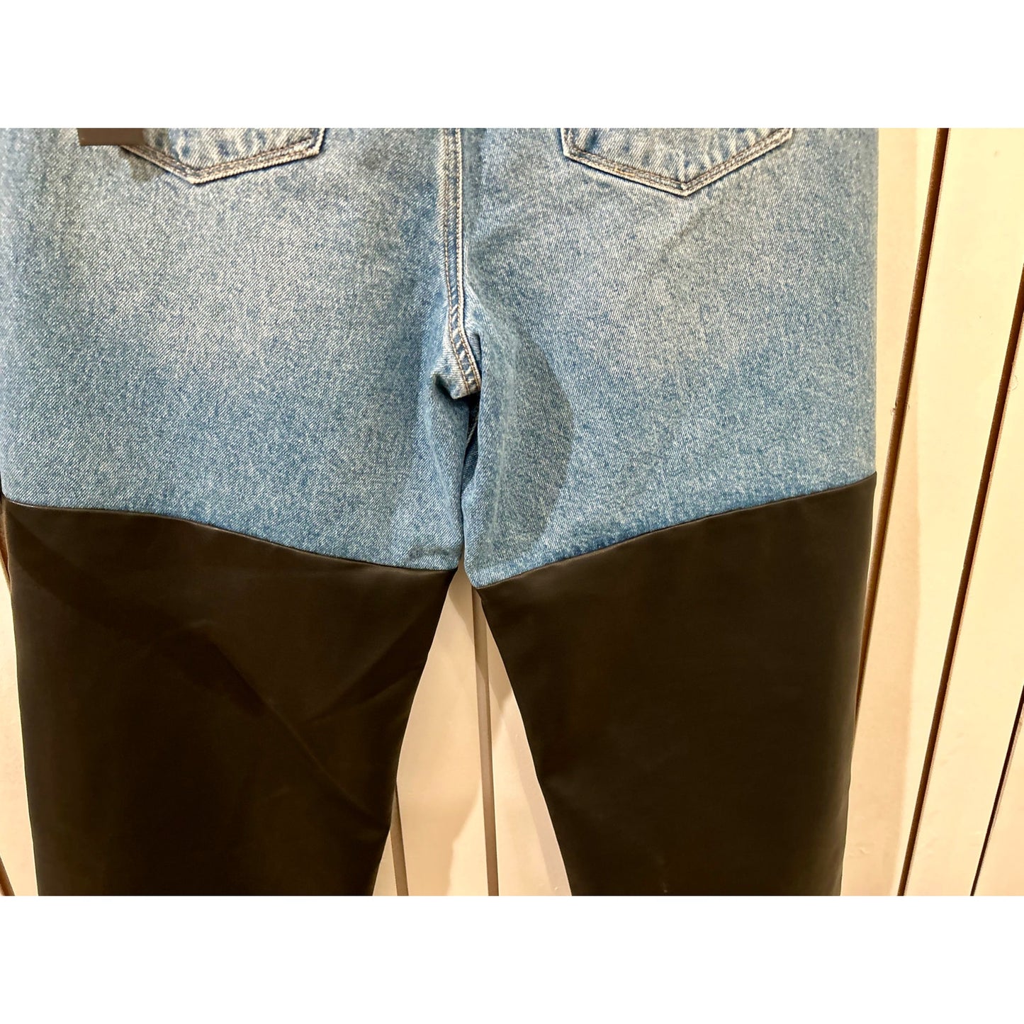 Blank NYC Denim with Faux Leather Size 29