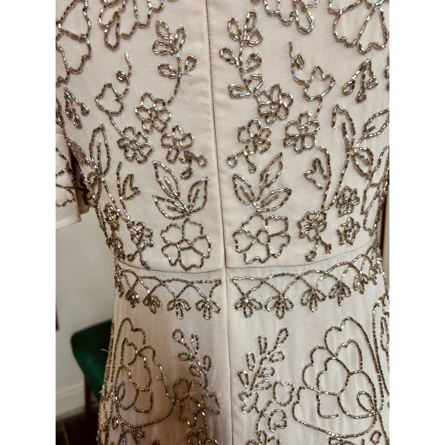 Needle & Thread Linear Motif Embellished Shift Dress Size 2
