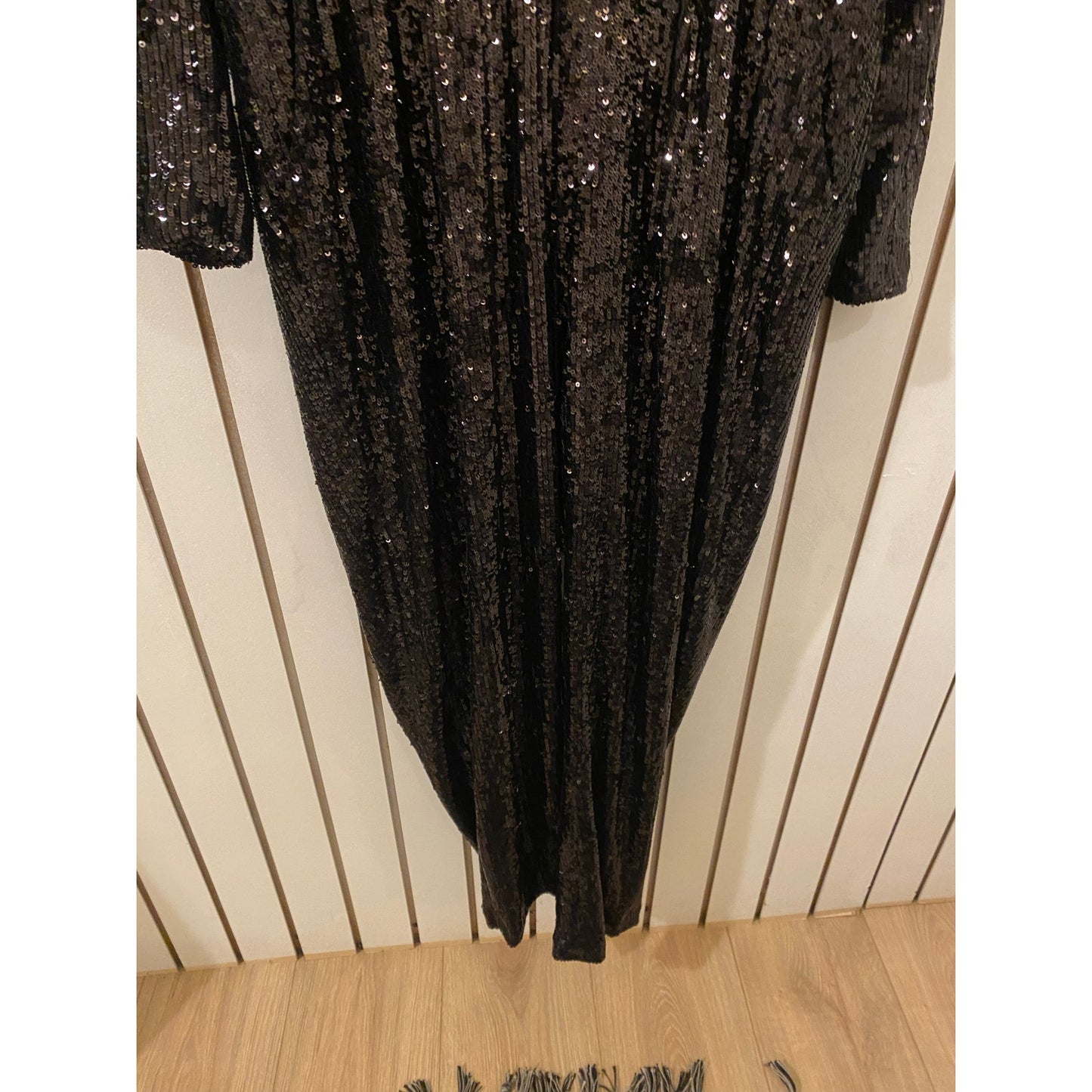 Express Sequin Jumpsuit Size