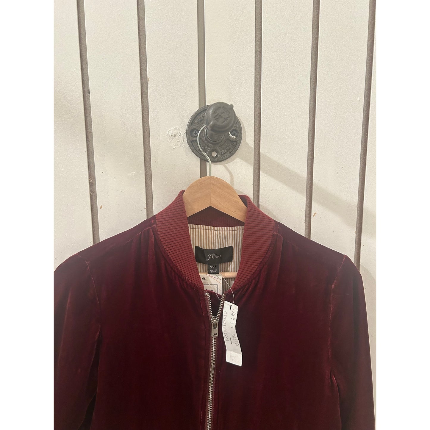 J Crew Velvet Jacket Size XXS NWT