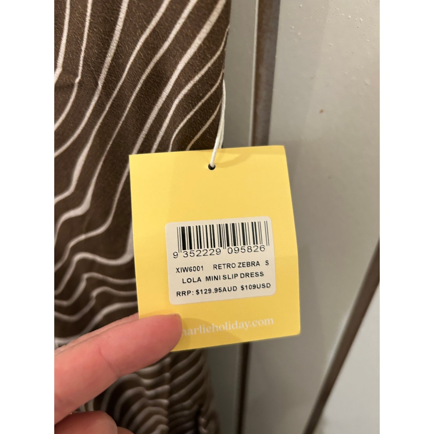 Anthropologie Charlie Holiday Lola Zebra Dress Size S