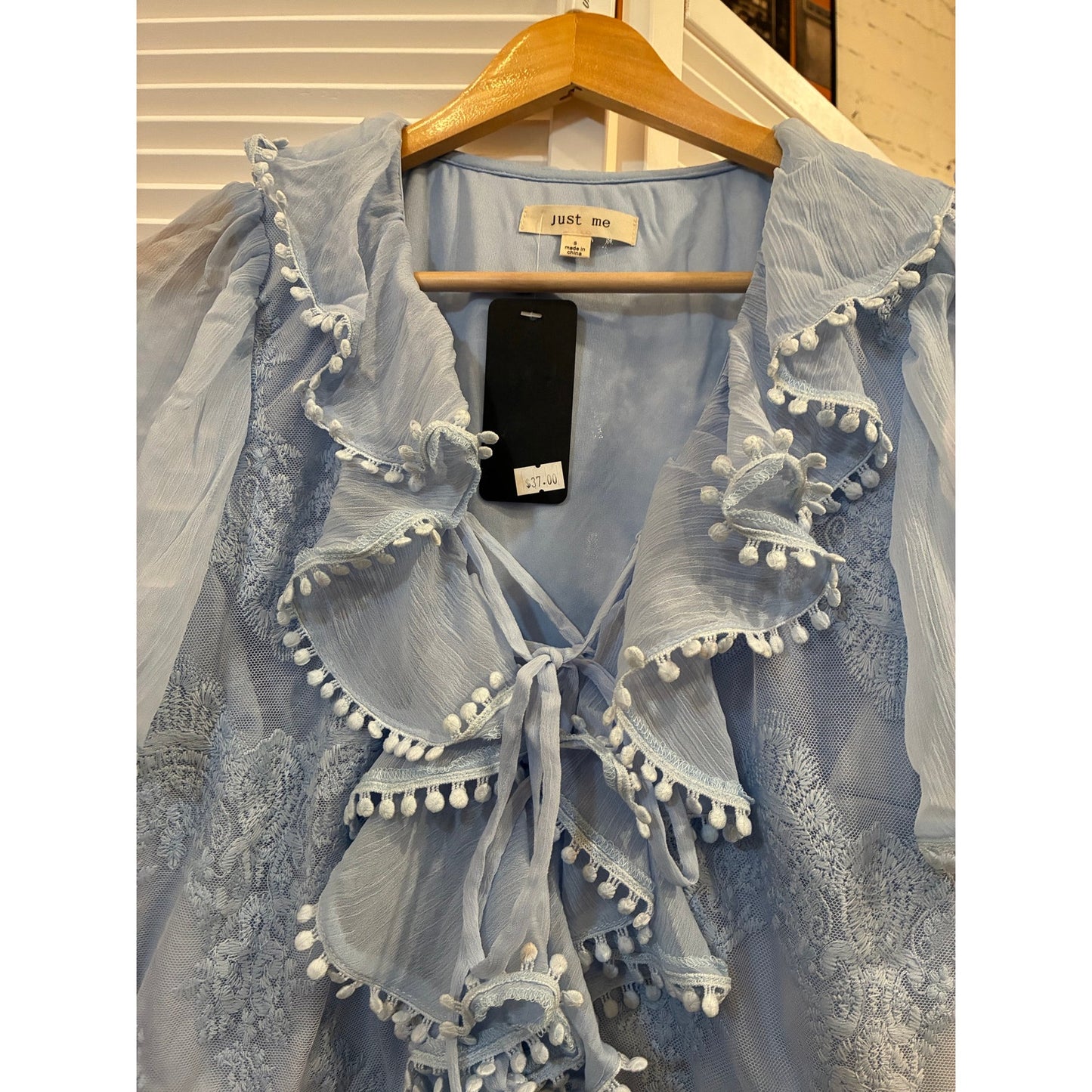 JustMe Baby Blue Romper SZ Small