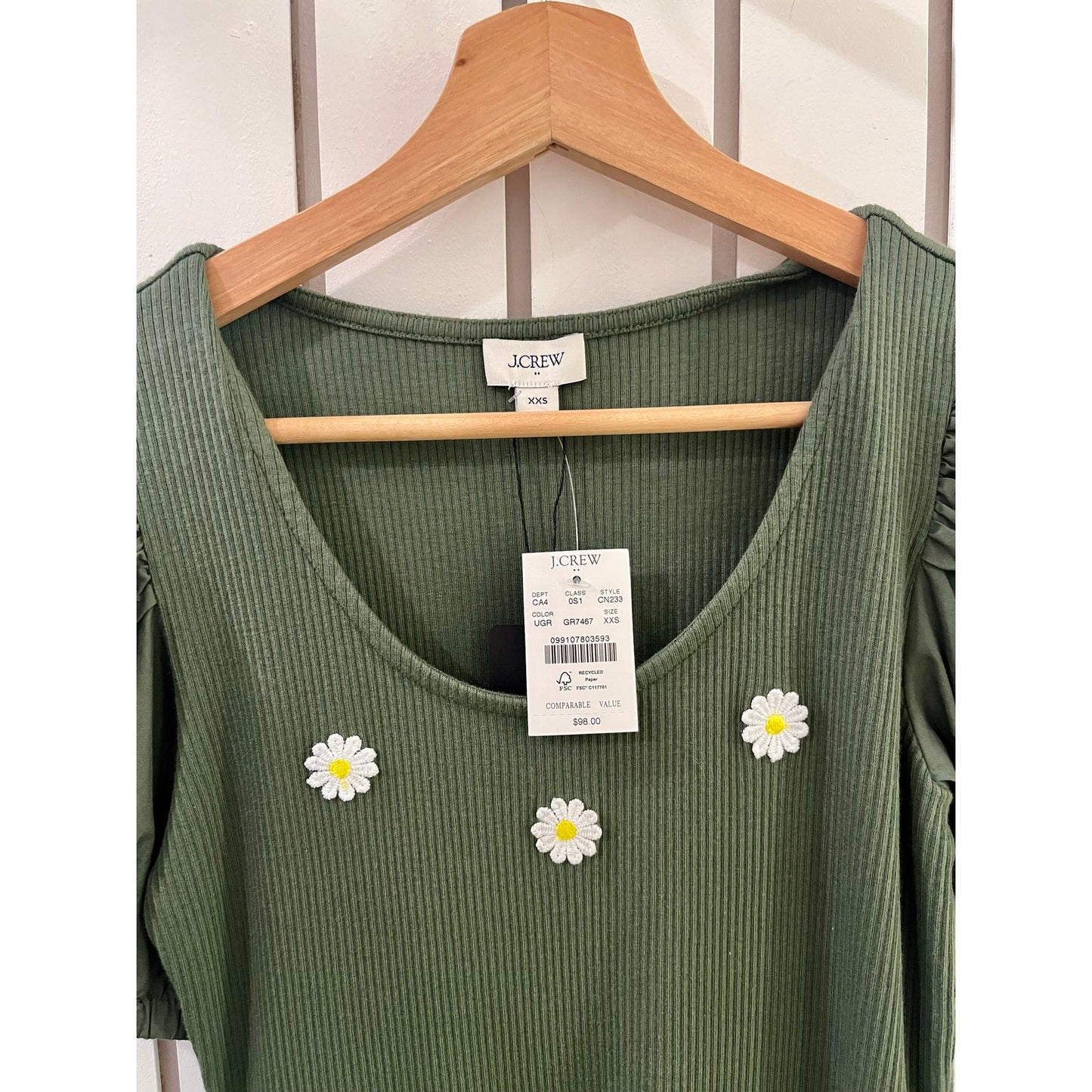 J Crew Dress with Daisy Patches XXS