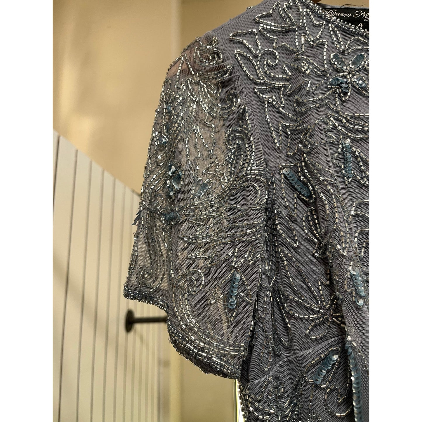 Pissaro Nights Dress Grey NWT