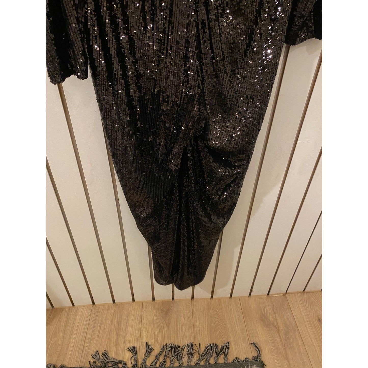 Express Sequin Jumpsuit Size