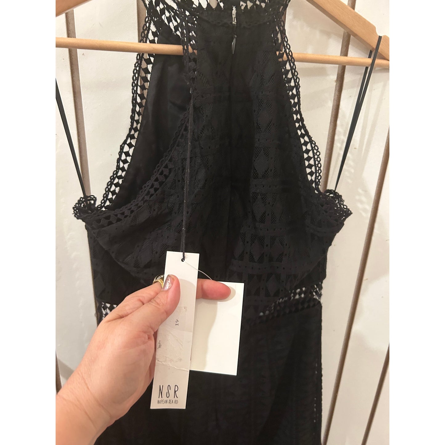 NSR Black Lace Dress Size S