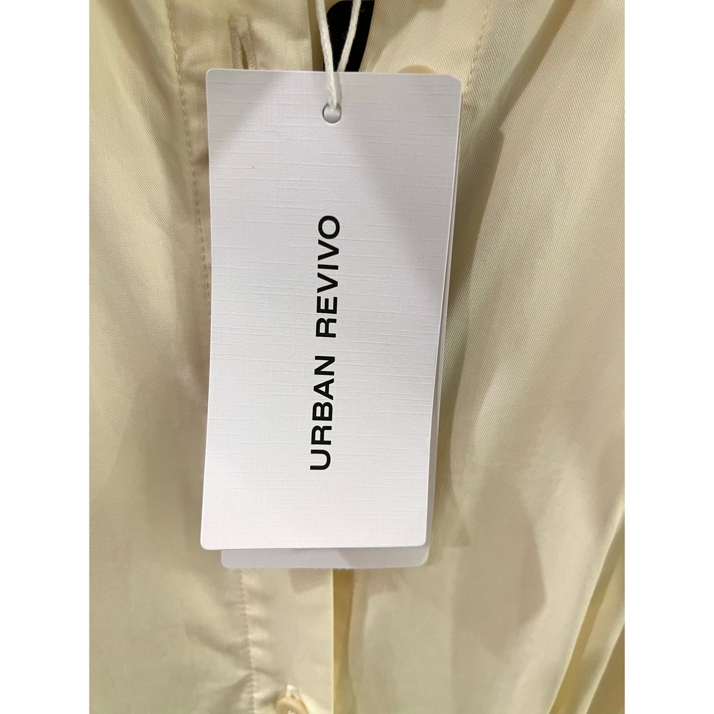 Urban Revivo Cream Button Up Dress