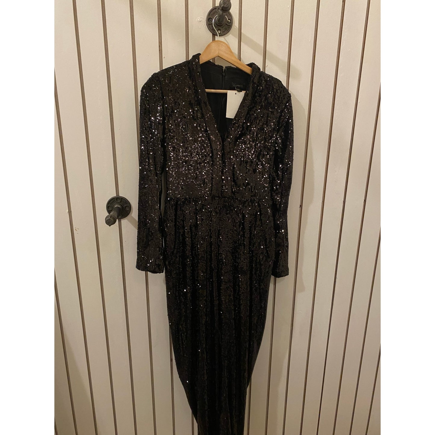 Express Sequin Jumpsuit Size