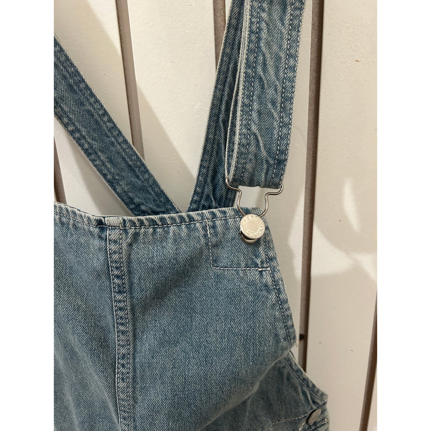 Free People Skirt Denim Overalls Size 0