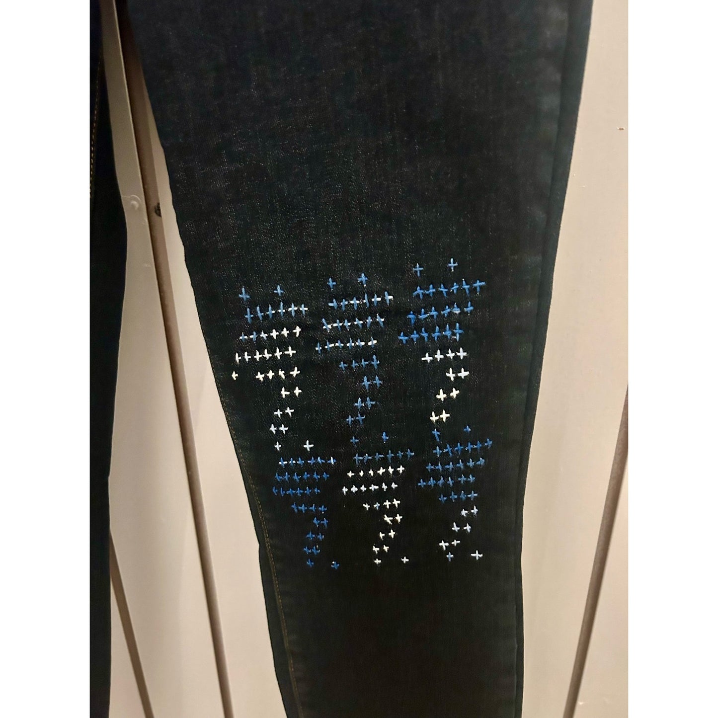 L’AGence Denim Jeans Size 25 Embroidered One of a Kind