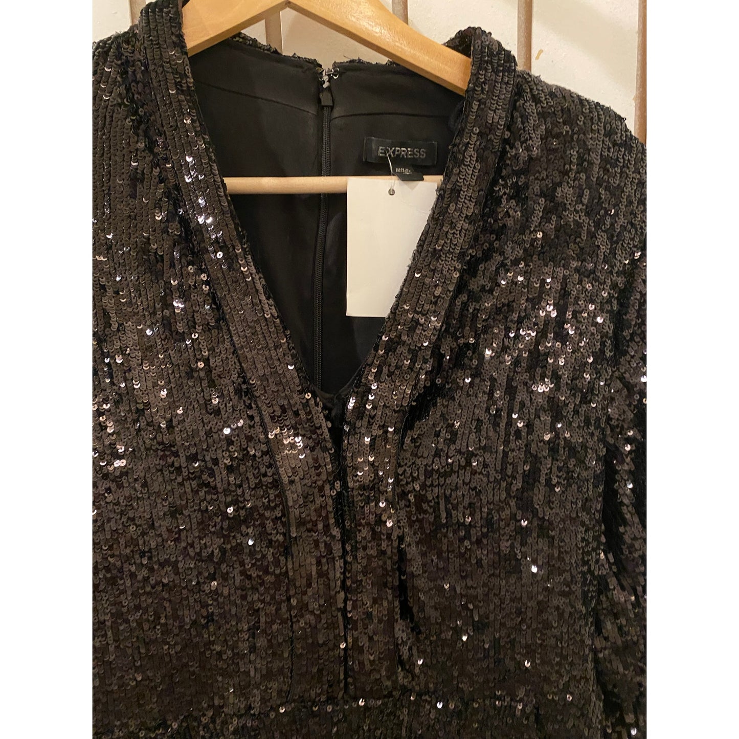 Express Sequin Jumpsuit Size