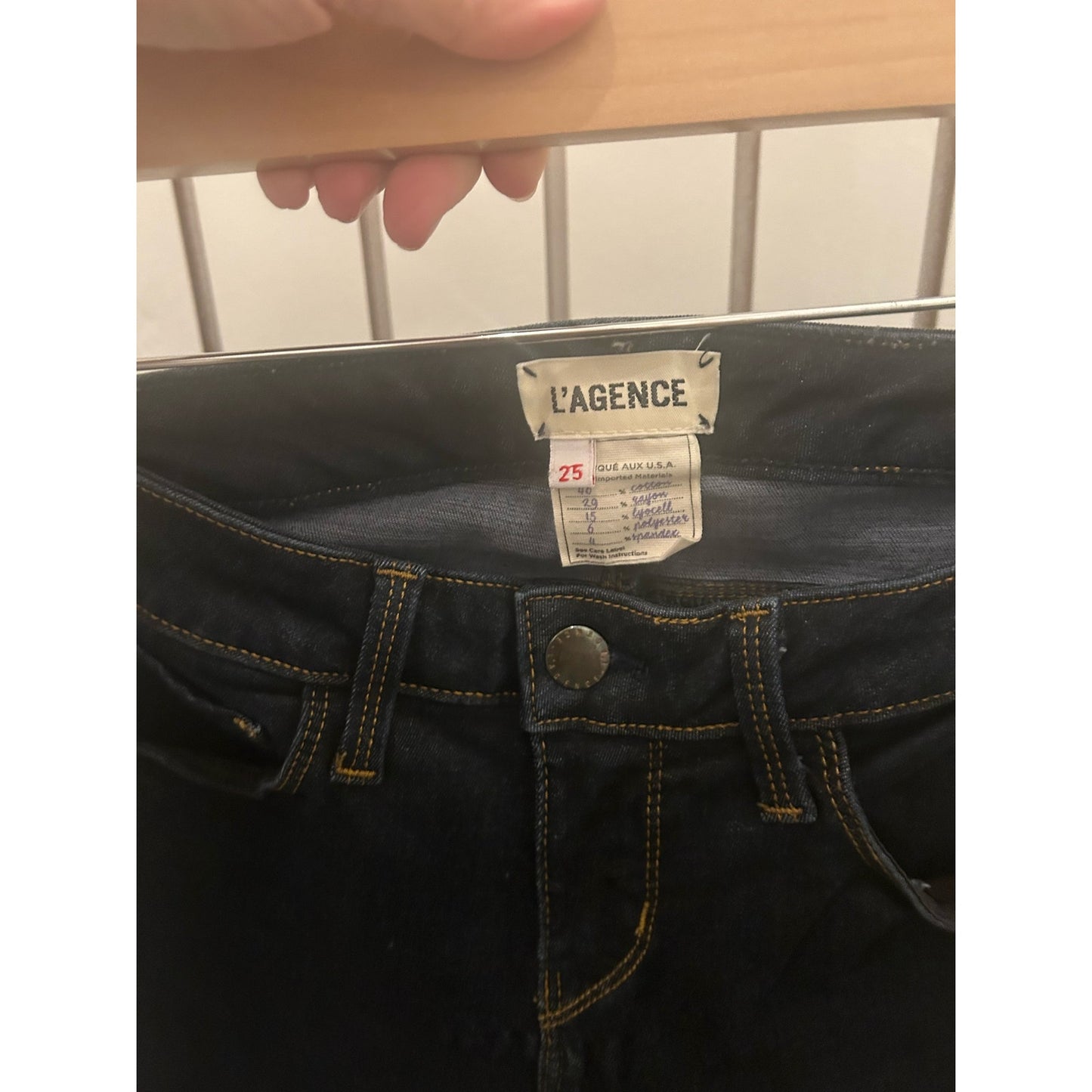 L’Agence Size 25 Embroidered Denim One of a Kind