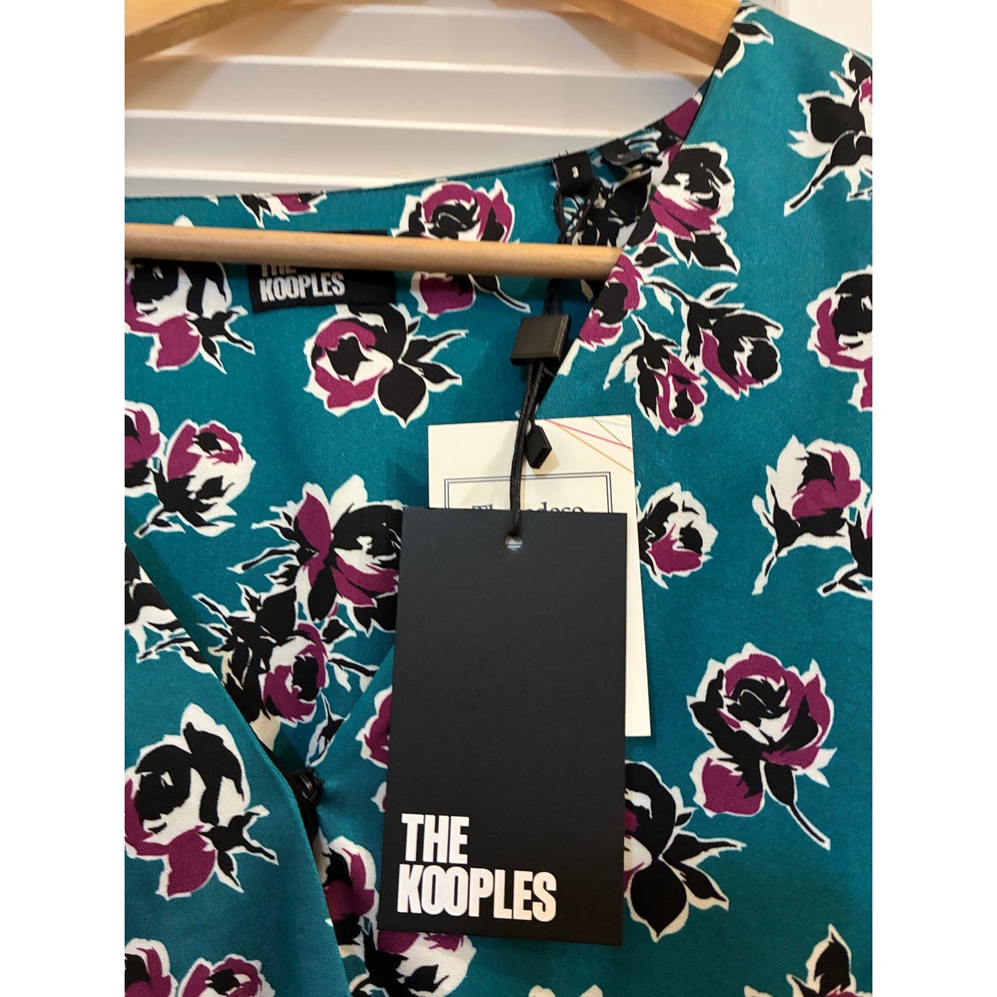 The Kooples Blue Floral Blouse Size 3