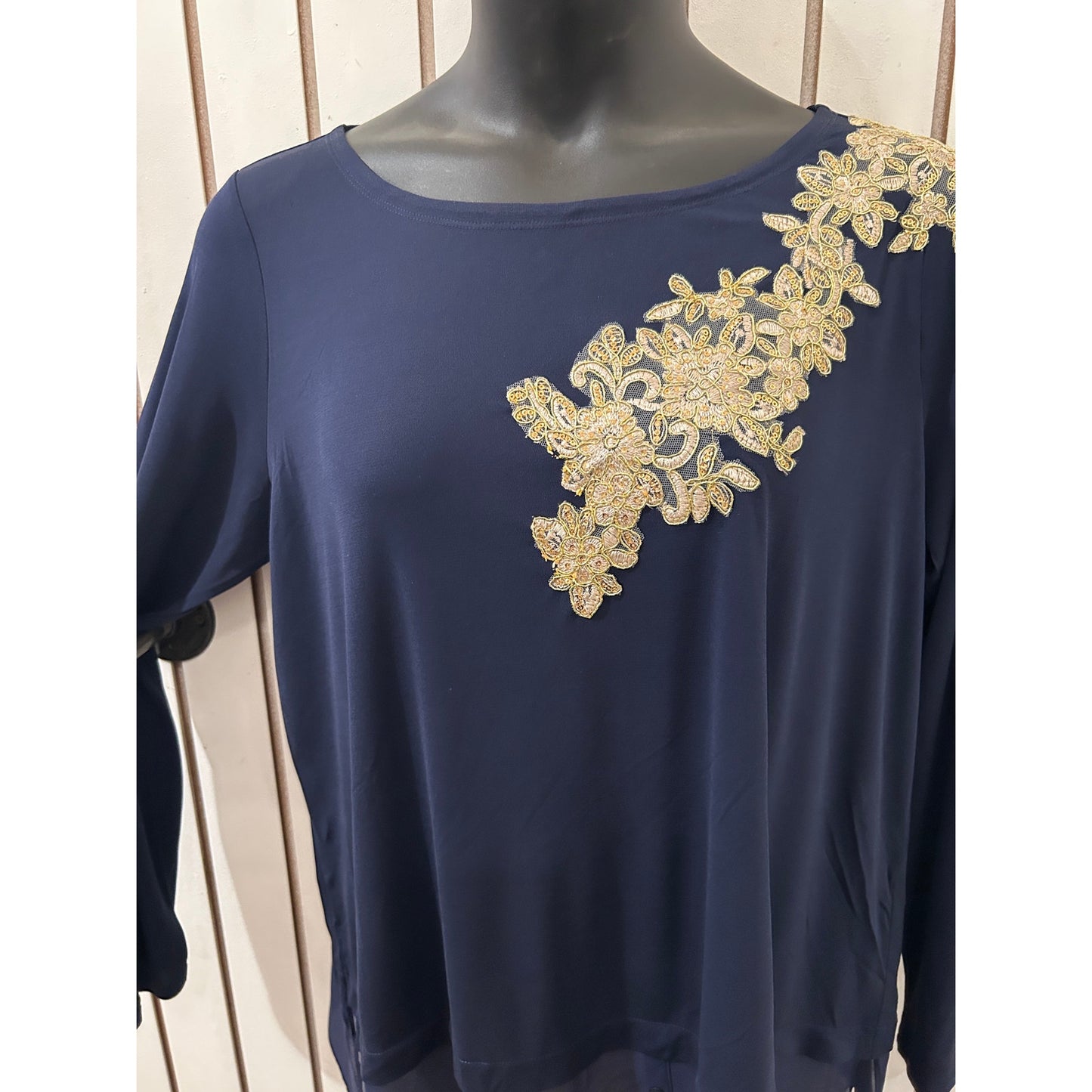 Eileen Fisher Embellished Silk Blouse
