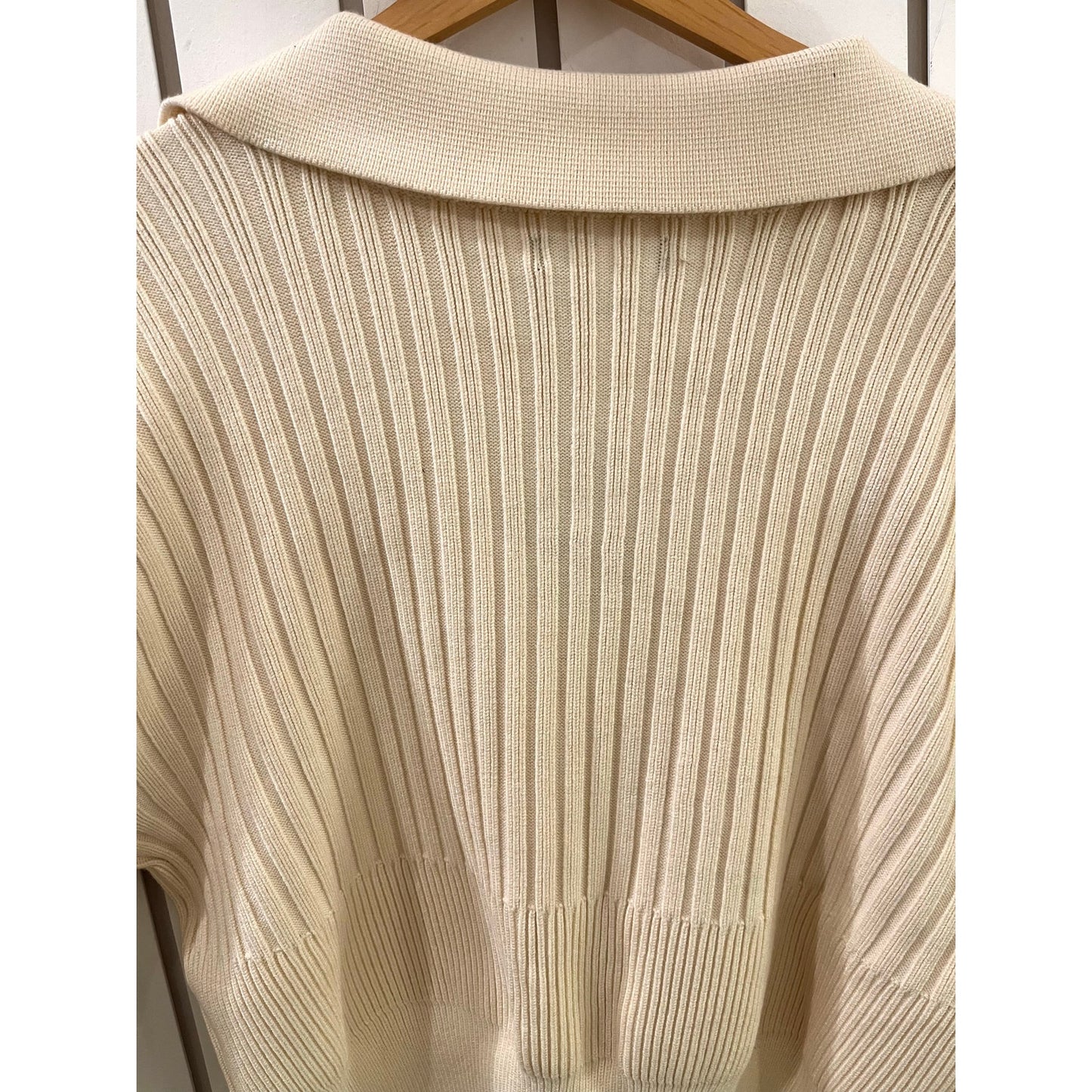 Urban Revivo Cream Cardigan Gold Button