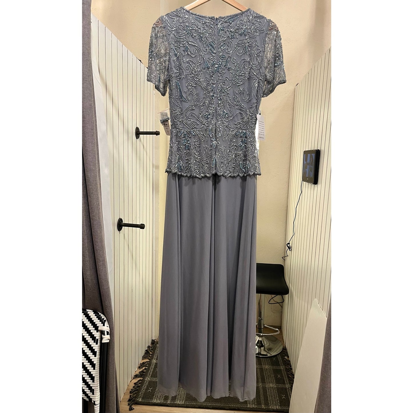 Pissaro Nights Dress Grey NWT