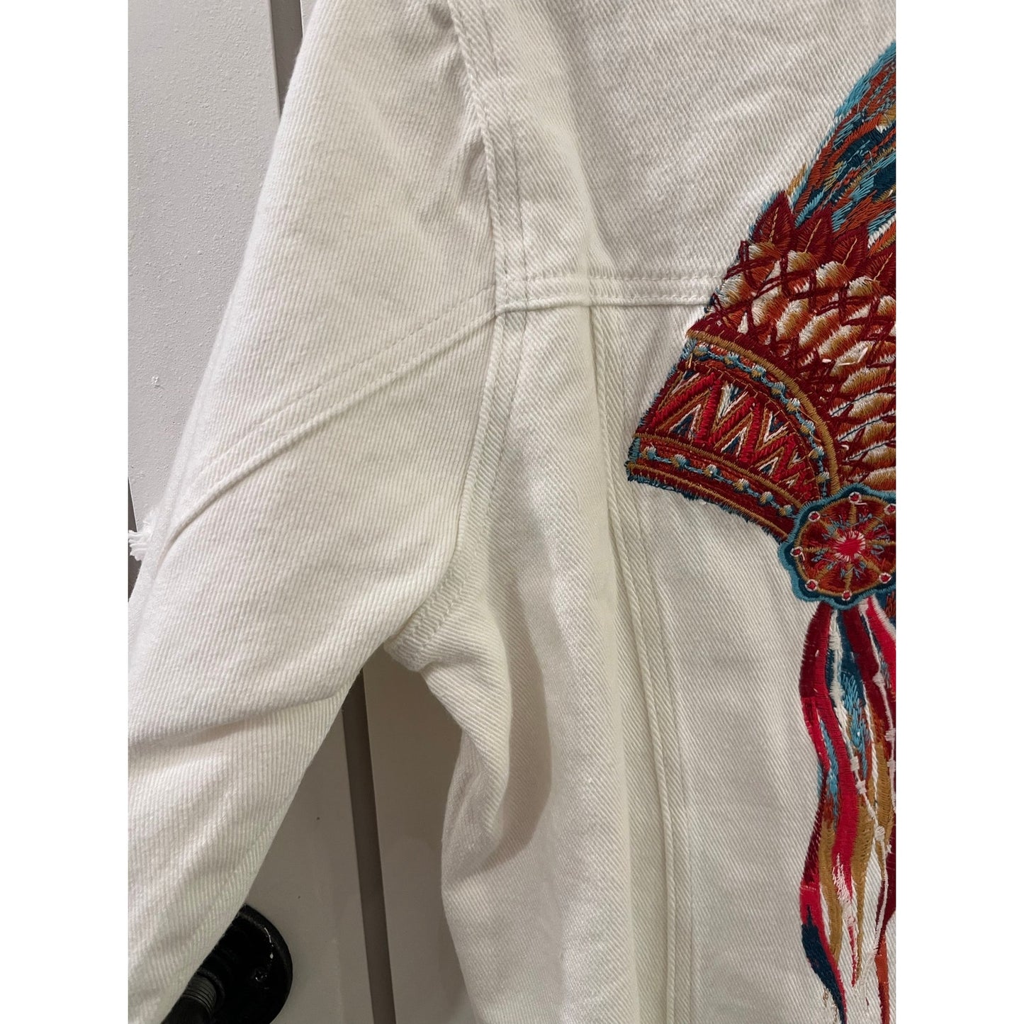 Savannah Jane Denim Embroidered Jacket Size S, M, L