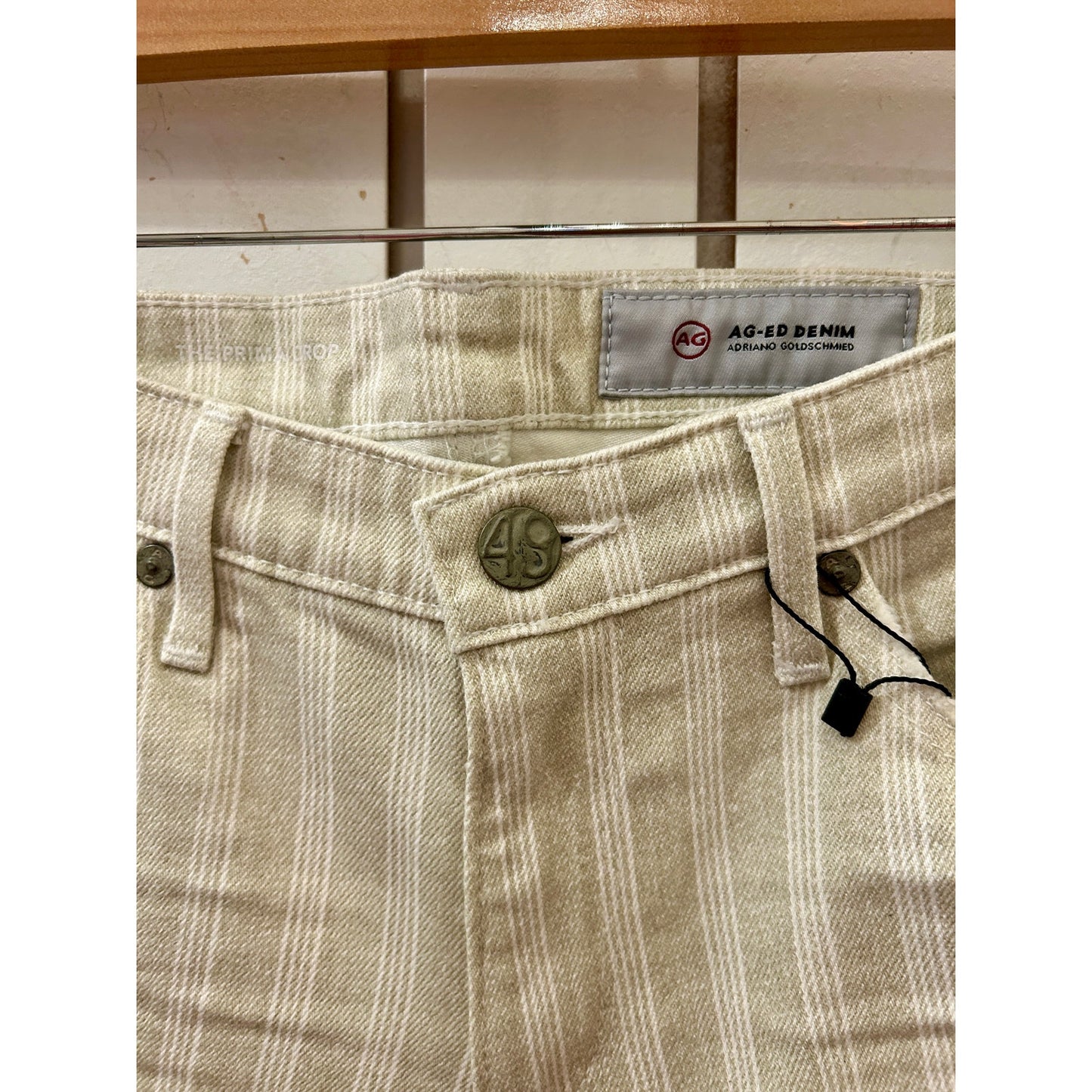 Adriano Goldschmeid Stripe Jeans NWT