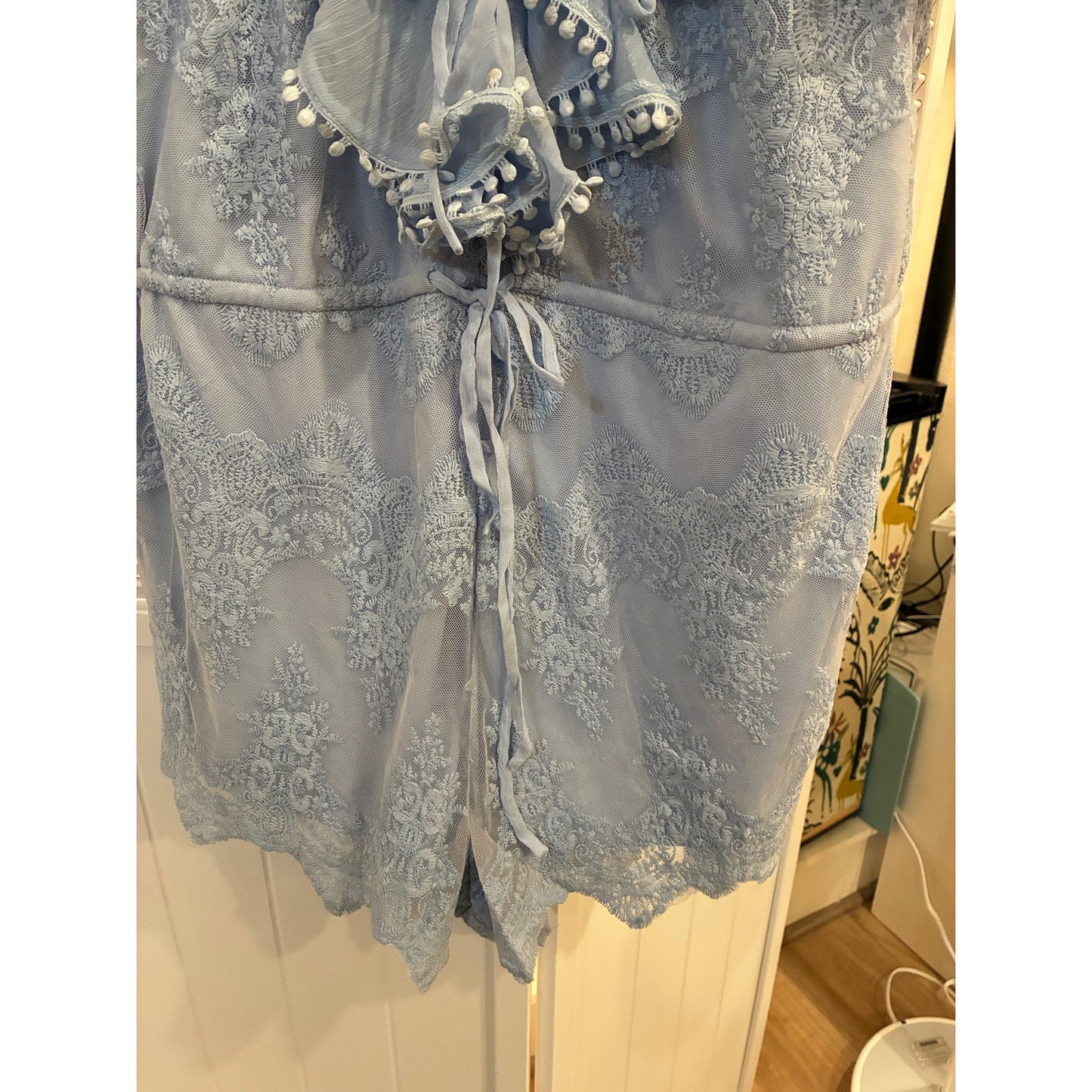 JustMe Baby Blue Romper SZ Small