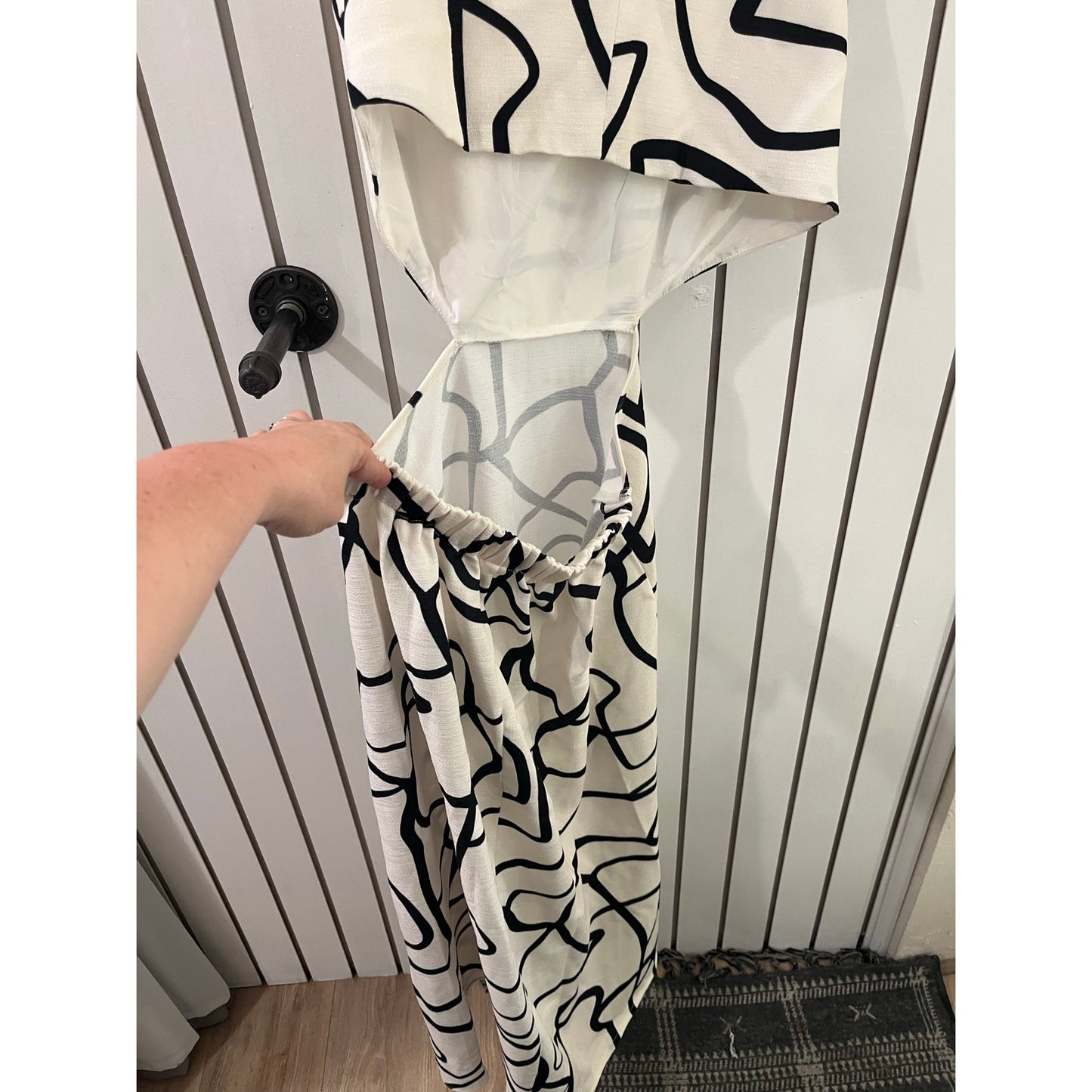 Urban Revivo Cream and Black Dress NWT