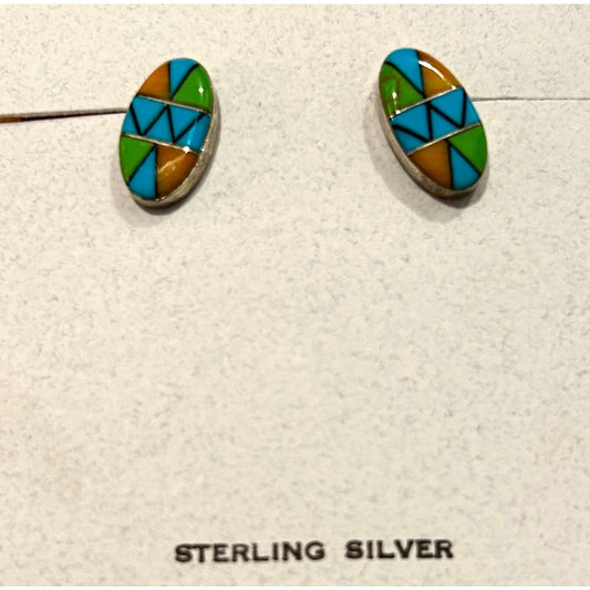 Sterling Silver Navajo Earrings