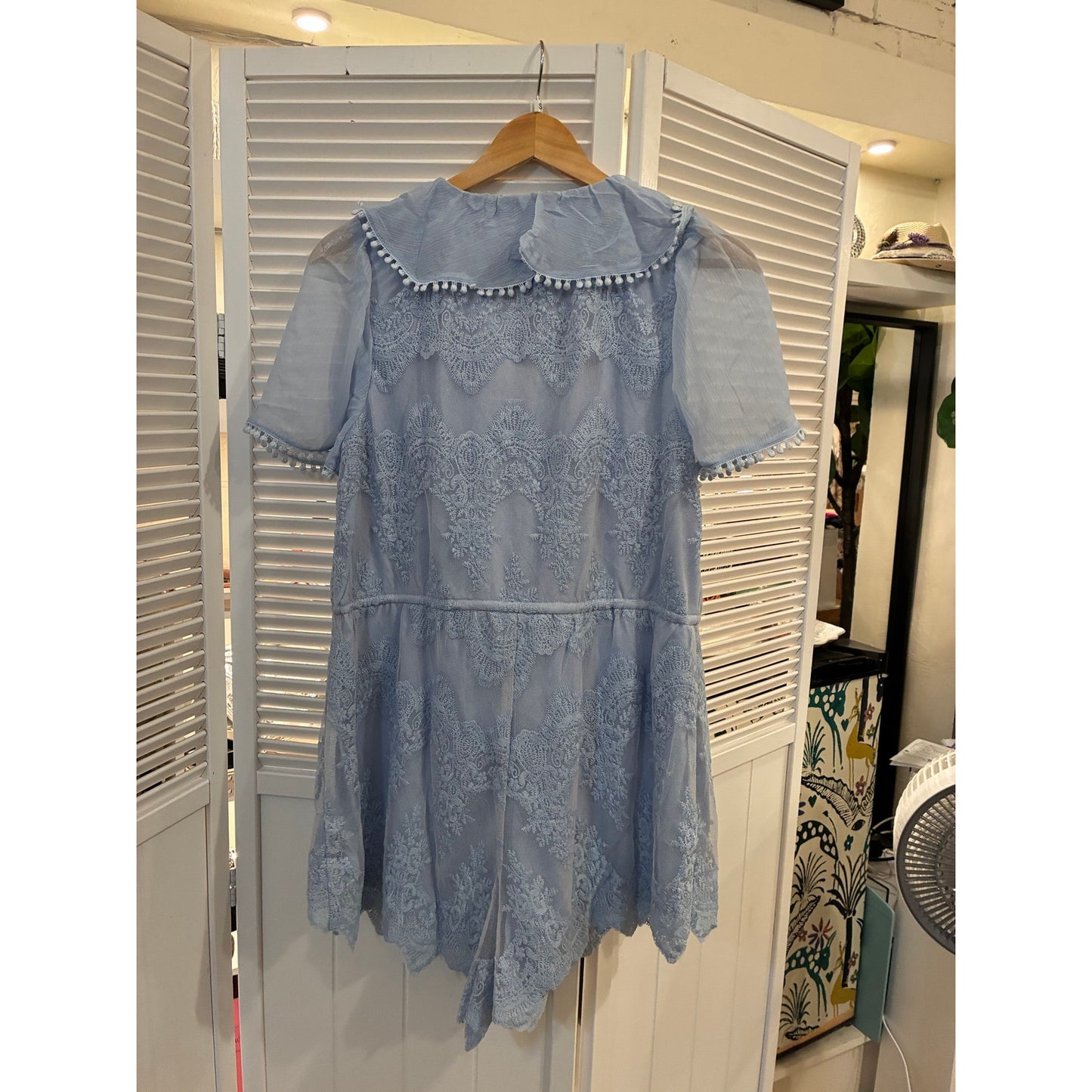JustMe Baby Blue Romper SZ Small