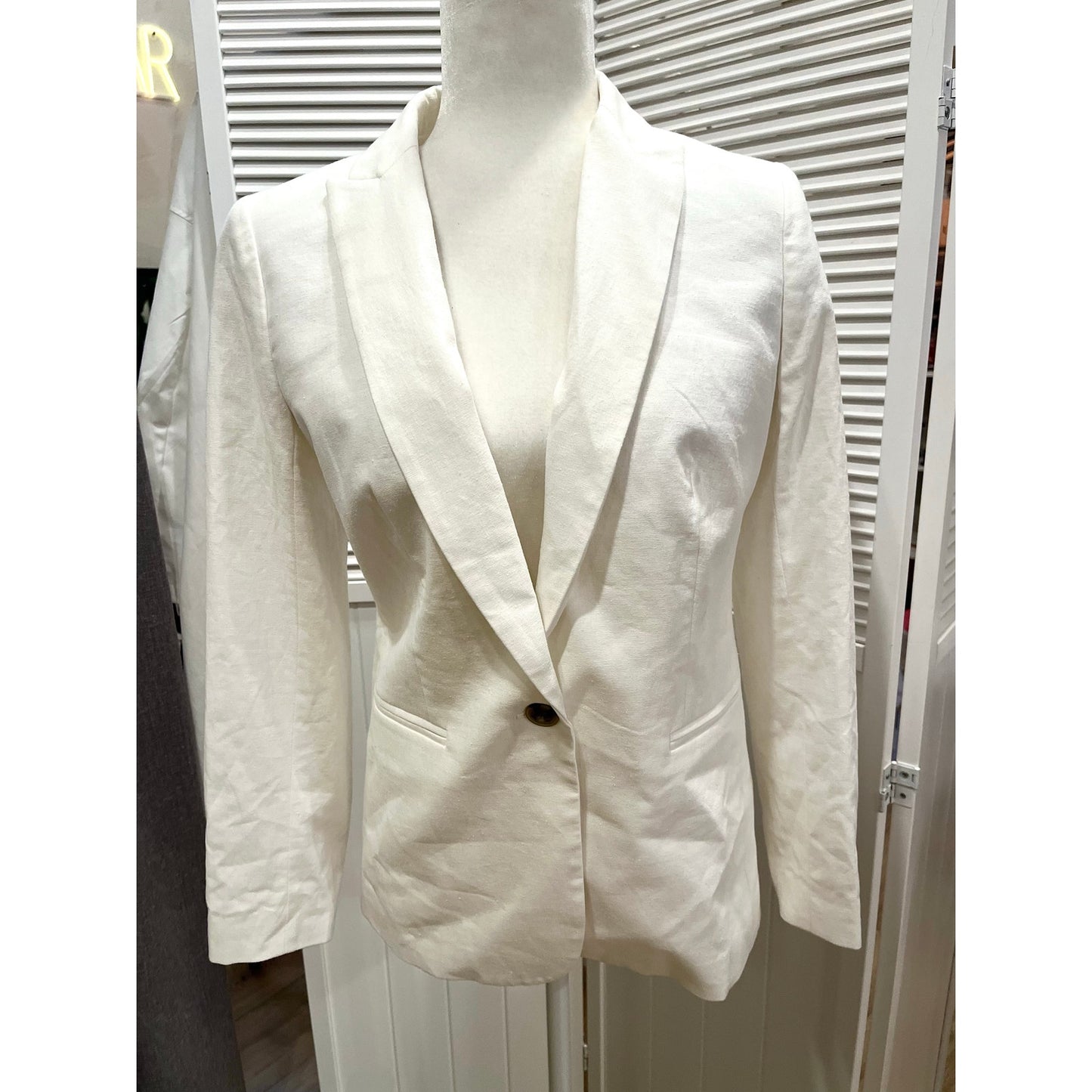 J Crew Linen Blazer