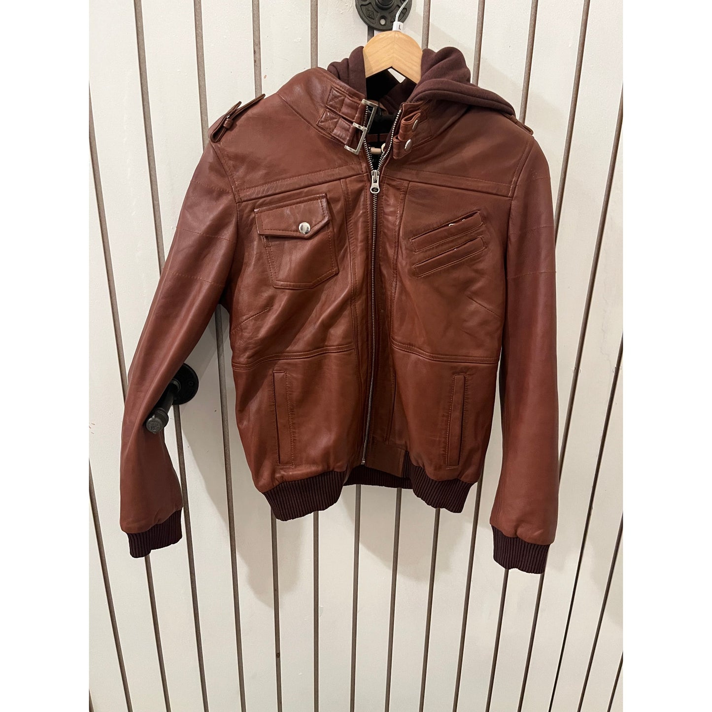 Decrum Genuine Leather Jacket- Edinburgh Cognac L NWT