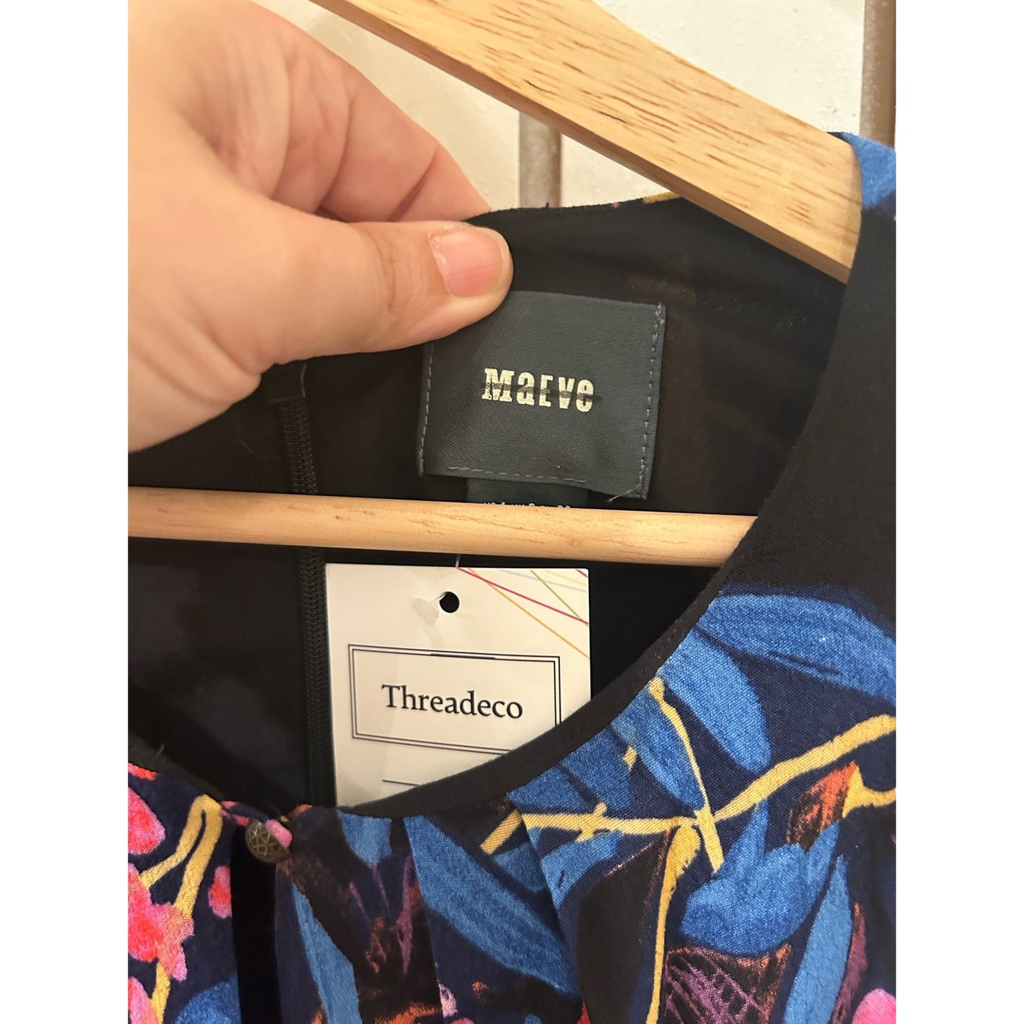 Anthropologie Maeve Elia Short Cold Shoulder Dress Size 4 NWOT