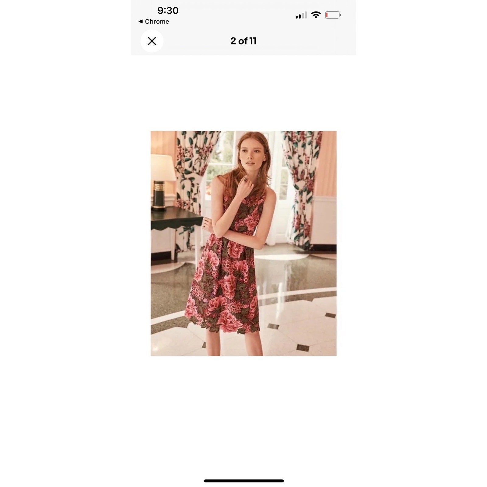 Anthropologie x Eri + Ali Laila Floral Dress Green and Pink Threadeco Anthropologie x Eri + Ali Laila Floral Dress Green and Pink Threadeco
