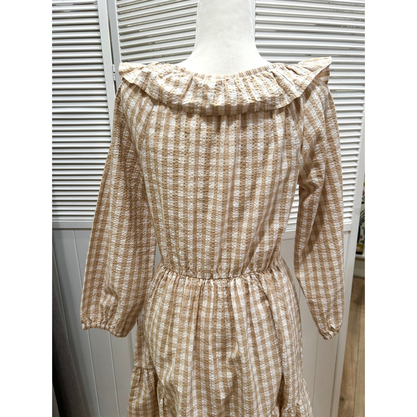 J Crew Seersucker Dress Size 6 NWT