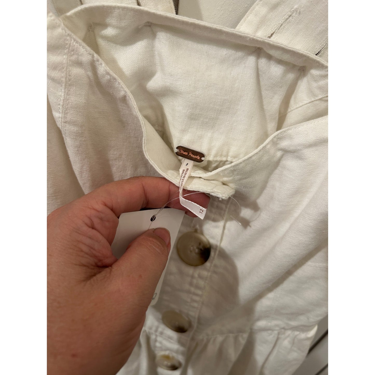 Free People Carolina Linen Dress Size 12
