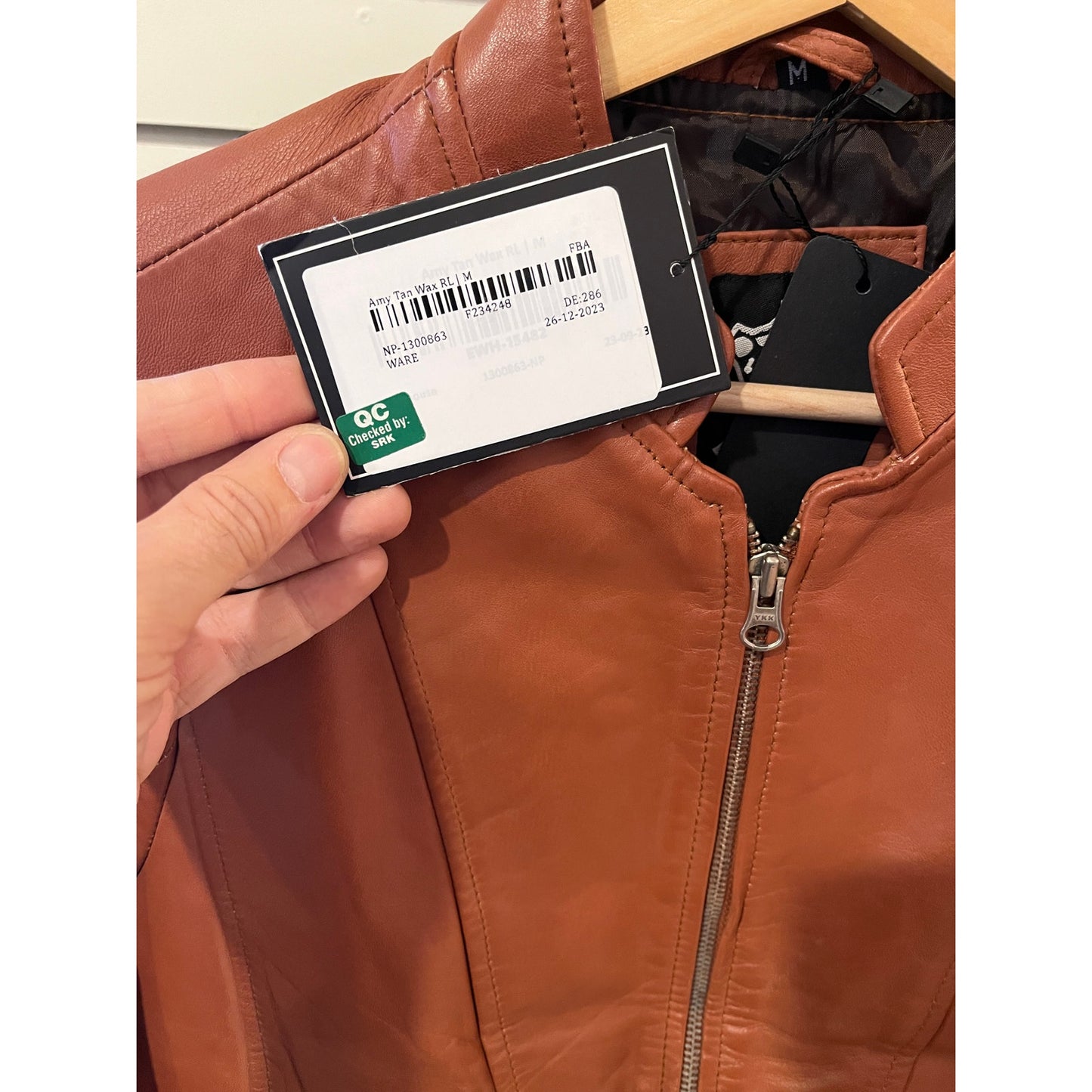 Decrum Amy Genuine Leather Jacket Size M NWT