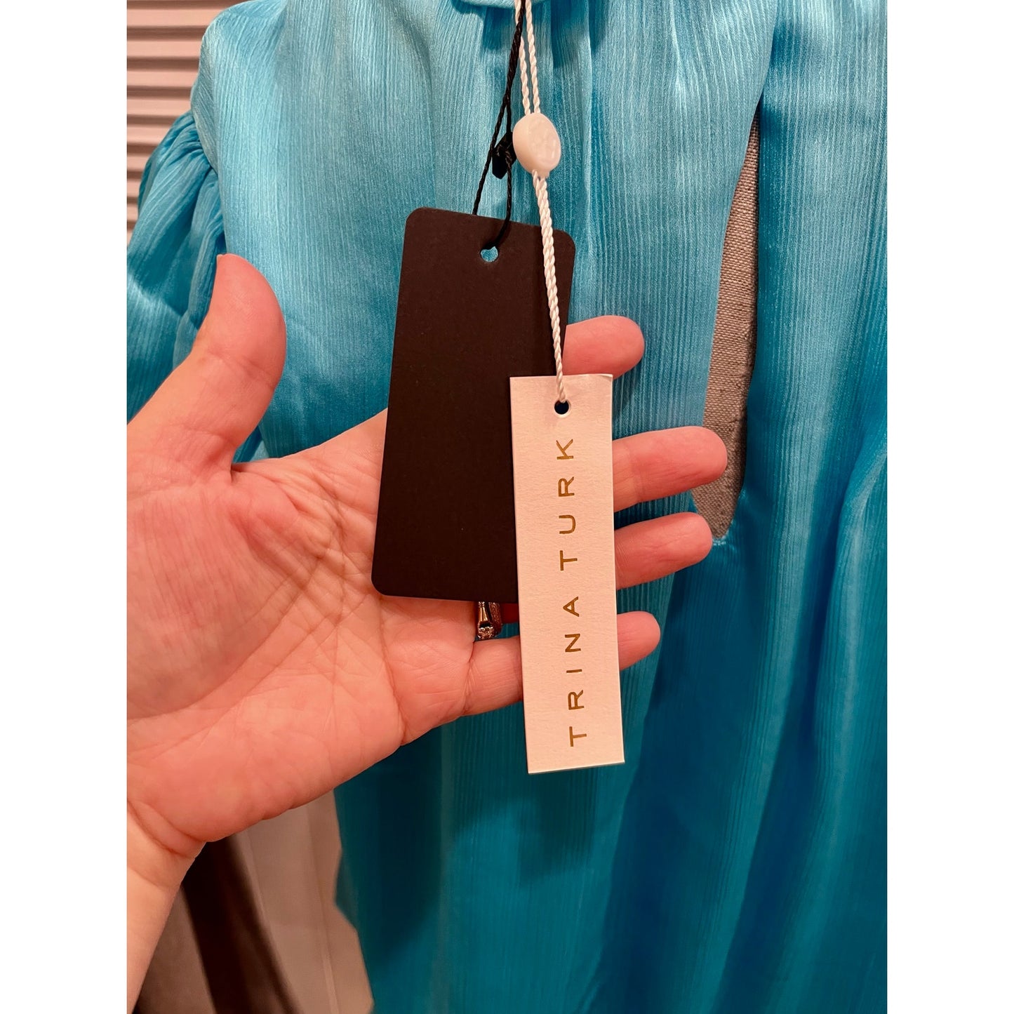Trina Turk Turquoise Blouse