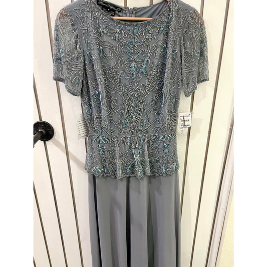 Pissaro Nights Dress Grey NWT