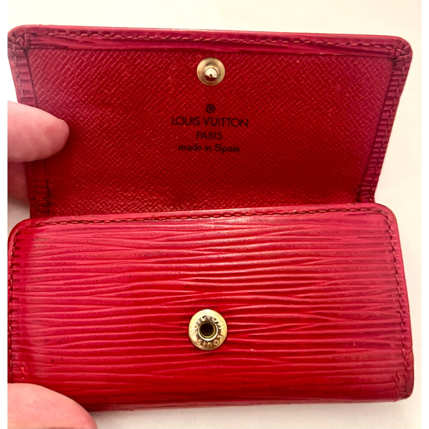 Louis Vuitton Red Epi Key Holder