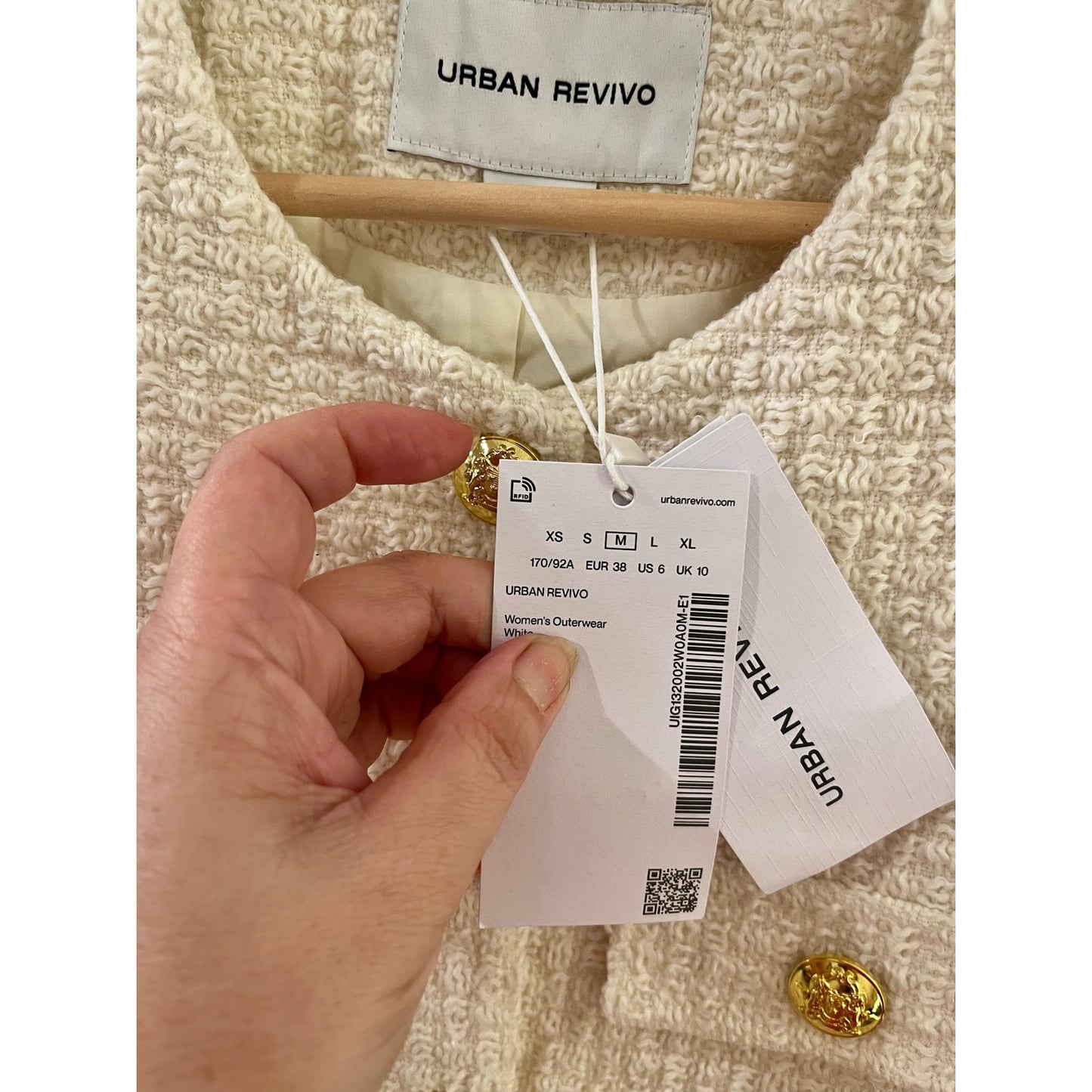 Urban Revivo Cream Blazer