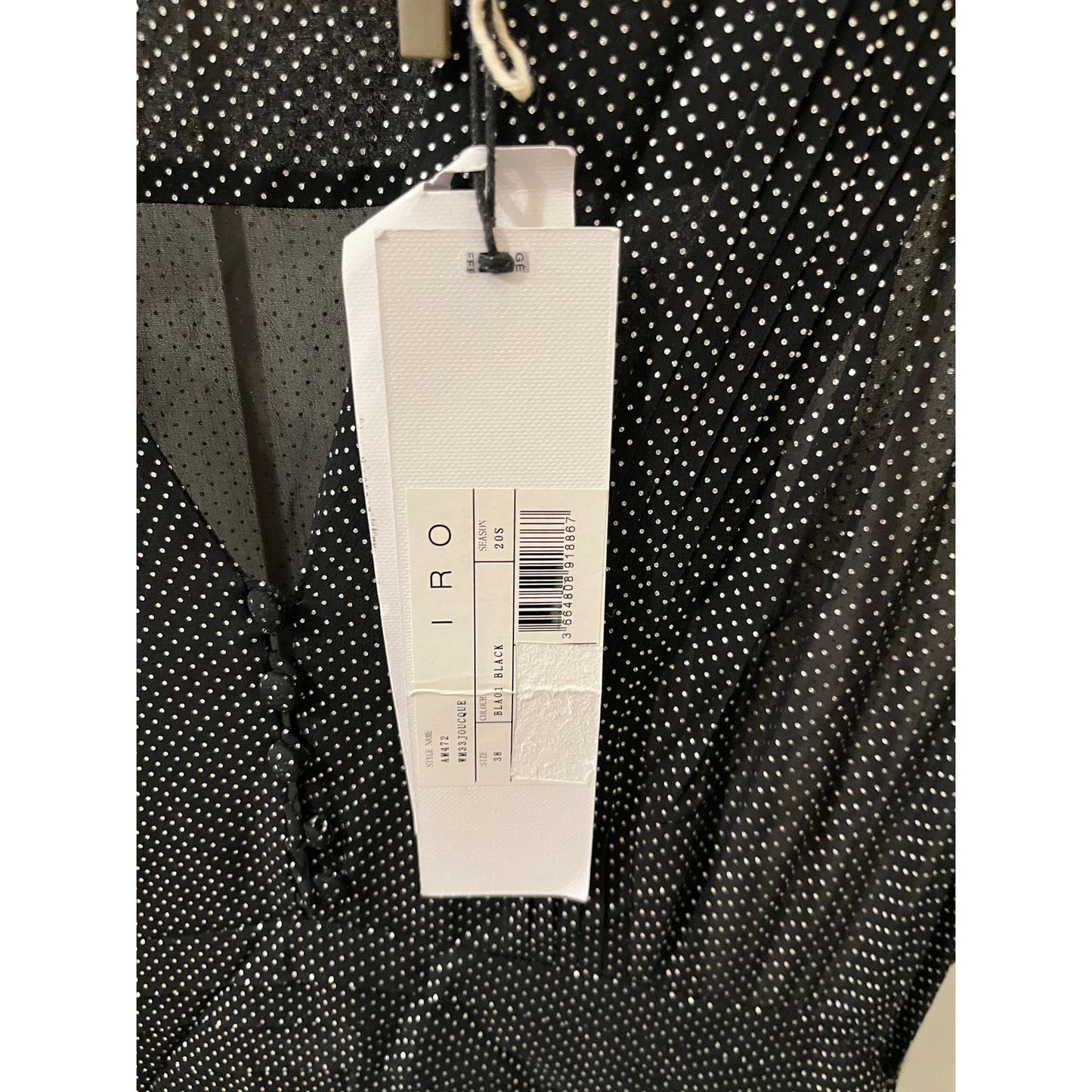 IRO Dress Polka Dot Size 38 (US 2-4) NWT