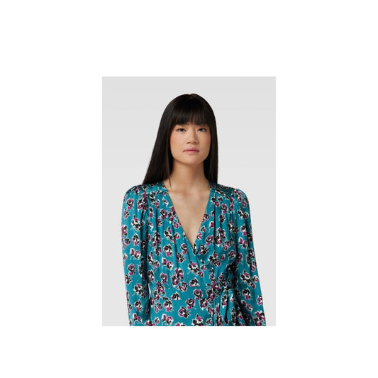 The Kooples Blue Floral Blouse Size 3