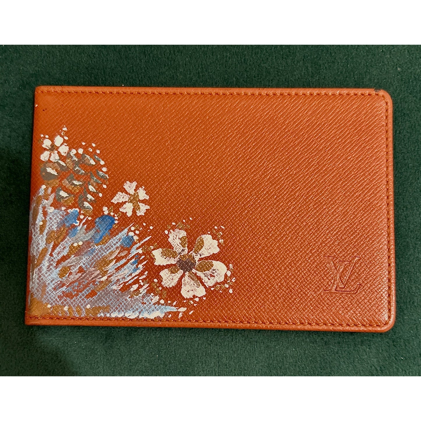 Louis Vuitton Hand Painted ID Case