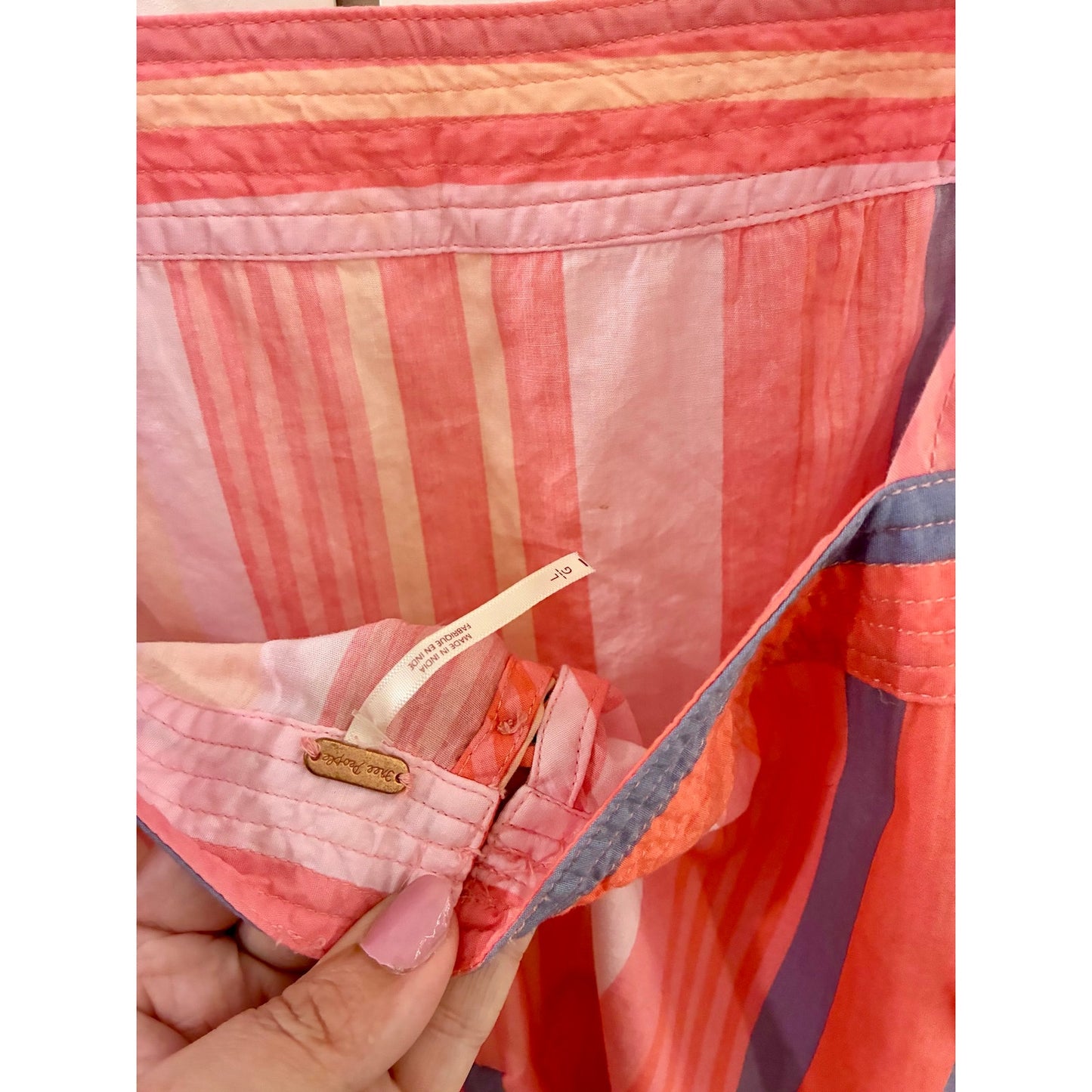 Free People Primavera Striped Dress Size L