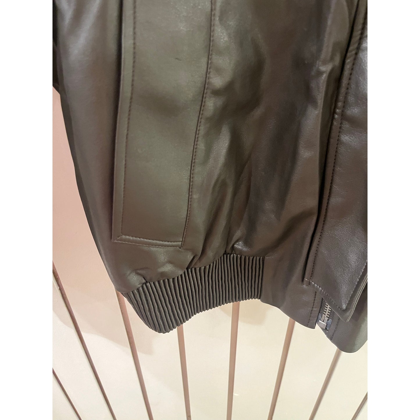 Urban Revivo Faux Leather Jacket NWT Grey Size L