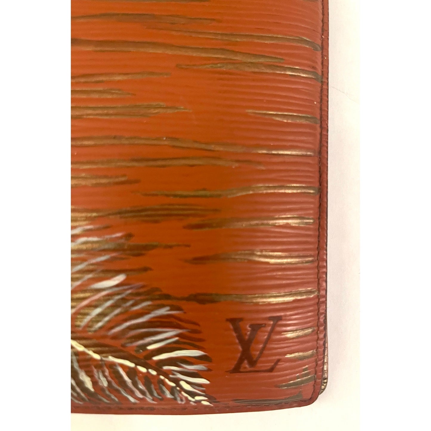 Louis Vuitton Hand Painted Brown Epi Wallet