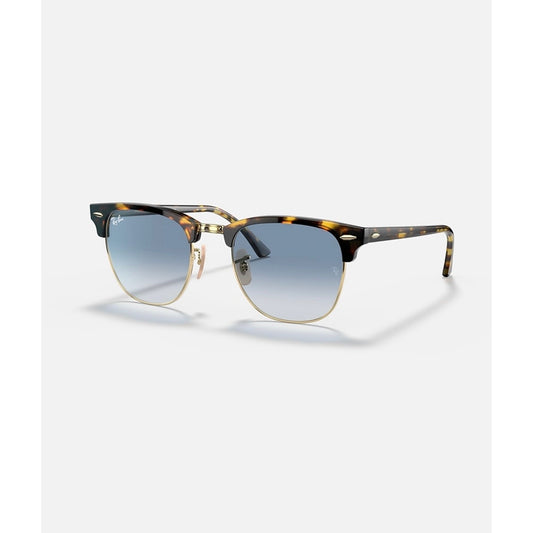 Ray-Ban Clubmaster Sunglasses Clubmaster Fleck Havana Light Blue Lenses New