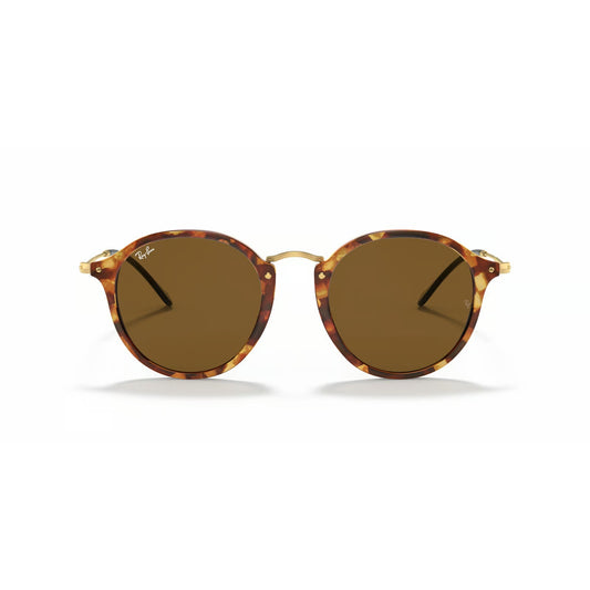 Ray-Ban Round Fleck Sunglasses Brown Lenses Brand New
